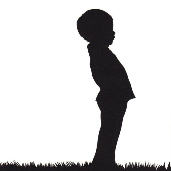 Little Boy silhouette papercut | Silhouettes & Scherenschnitte ...