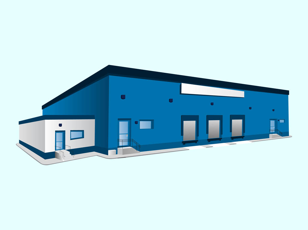 Blue Building Graphics