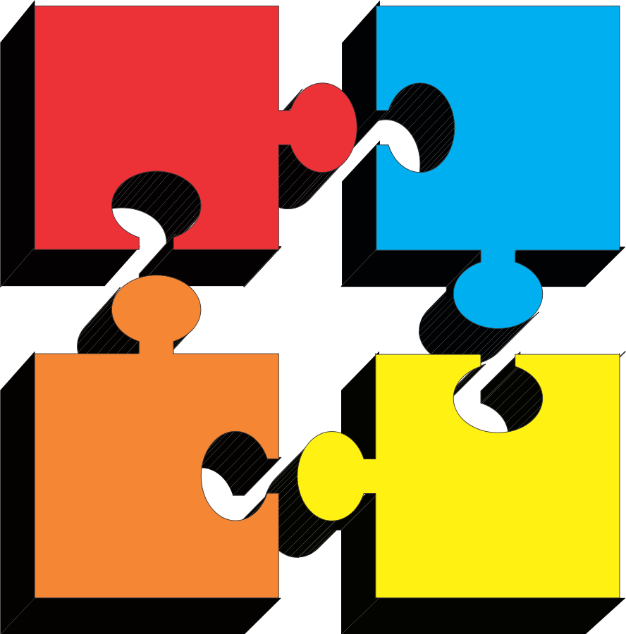 Puzzle Pieces SVG Vector file, vector clip art svg file - ClipartsFree