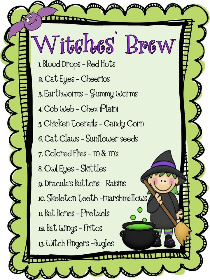 Witches Brew Snack Mix | Classroom-halloween | Pinterest
