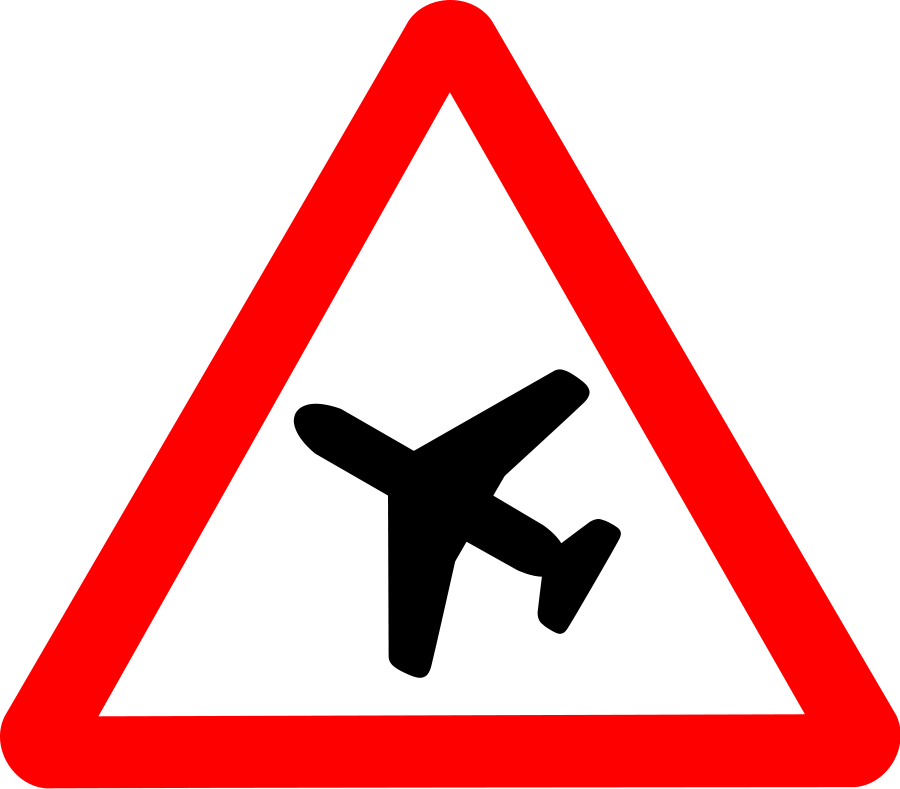 Roadsign Aiplane Clipart, vector clip art online, royalty free ...