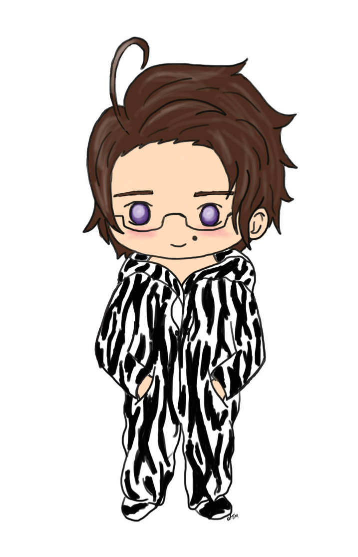 Chibi Austria - Zebra PJ's by Effielectric on deviantART