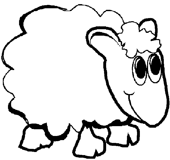 Sheep Coloring Pages for Kids | Kids Cute Coloring Pages