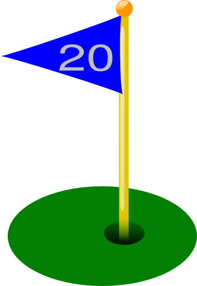 Golf Flag 20 clip art - vector clip art online, royalty free ...
