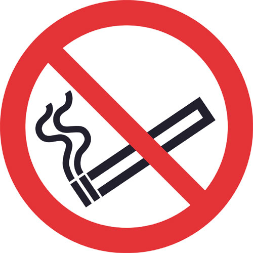 FLOOR GRAPHIC SAFETY SIGN 450mm DIA - No Smoking Picto Ref P221 ...