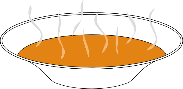 Steaming Pumpkin Soup clip art - vector clip art online, royalty ...