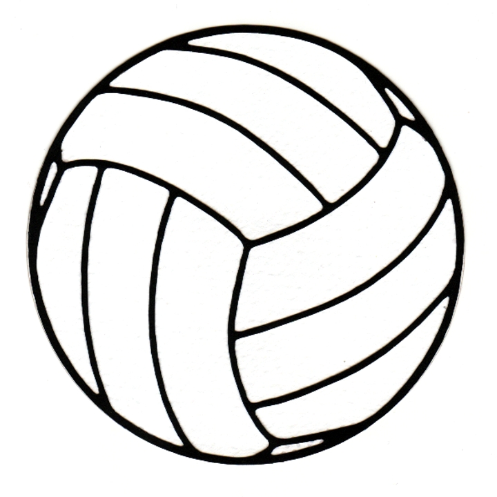Black And White Volleyball - Cliparts.co