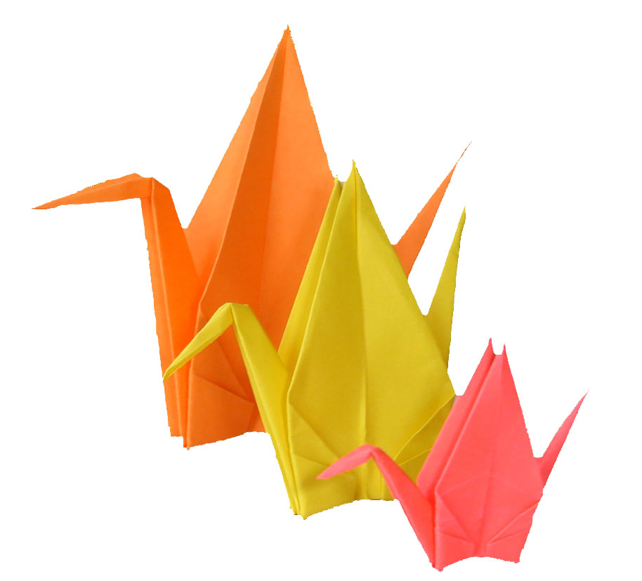 Father Mother Child Crane Origami | Ikuzo Origami