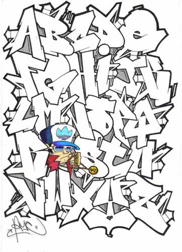 Pin Graffiti Alphabet Bubble Letters Full Size Graffitizen Preview ...