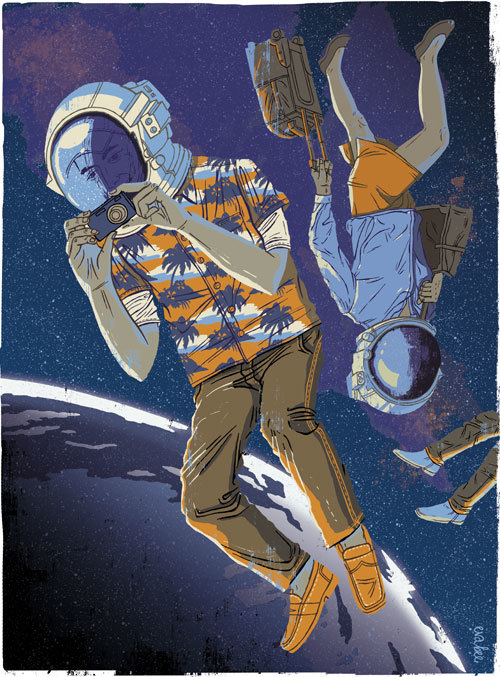 Science-related editorial illustrations on Behance