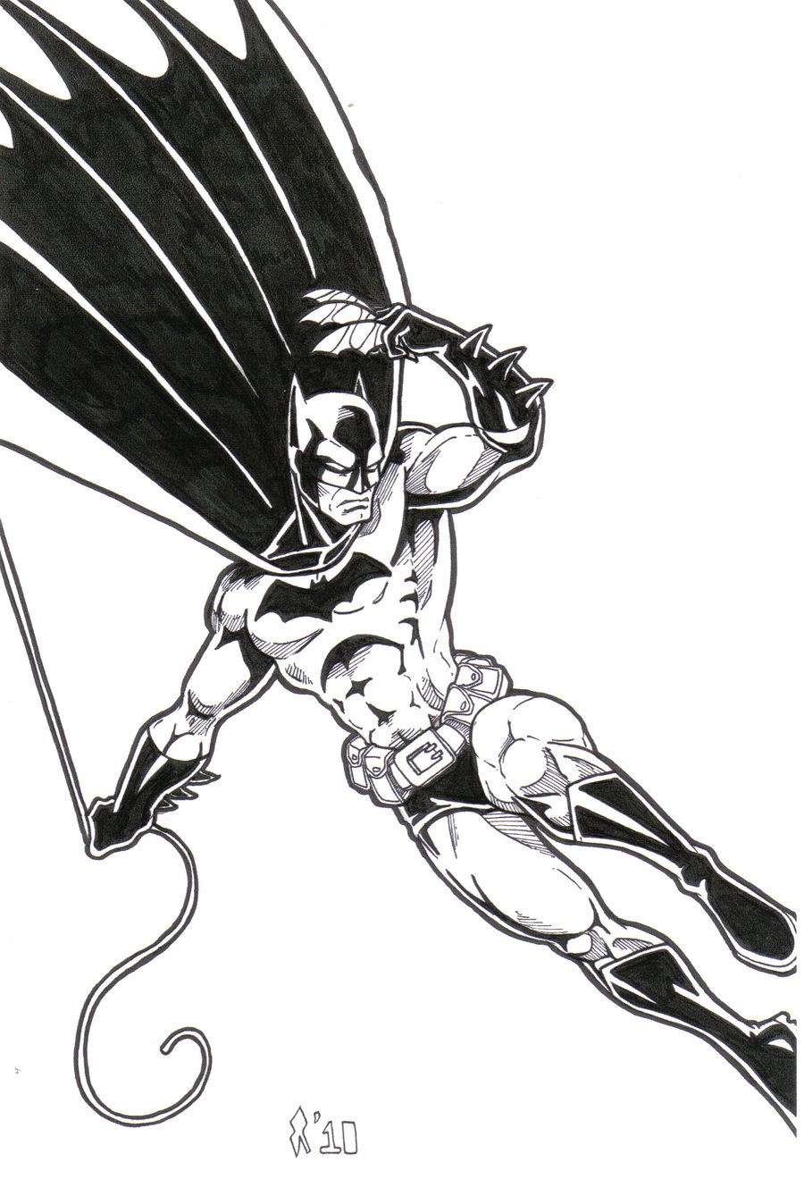 Batman line art by Jrascoe on DeviantArt