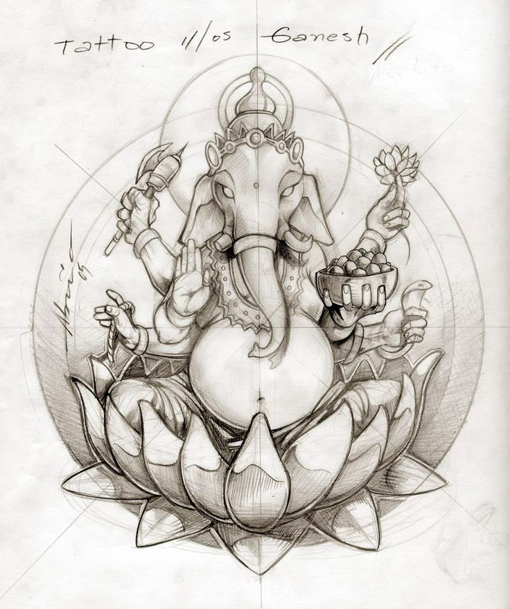 Ganesha pencil draw | Tattoo & Piercing | Pinterest