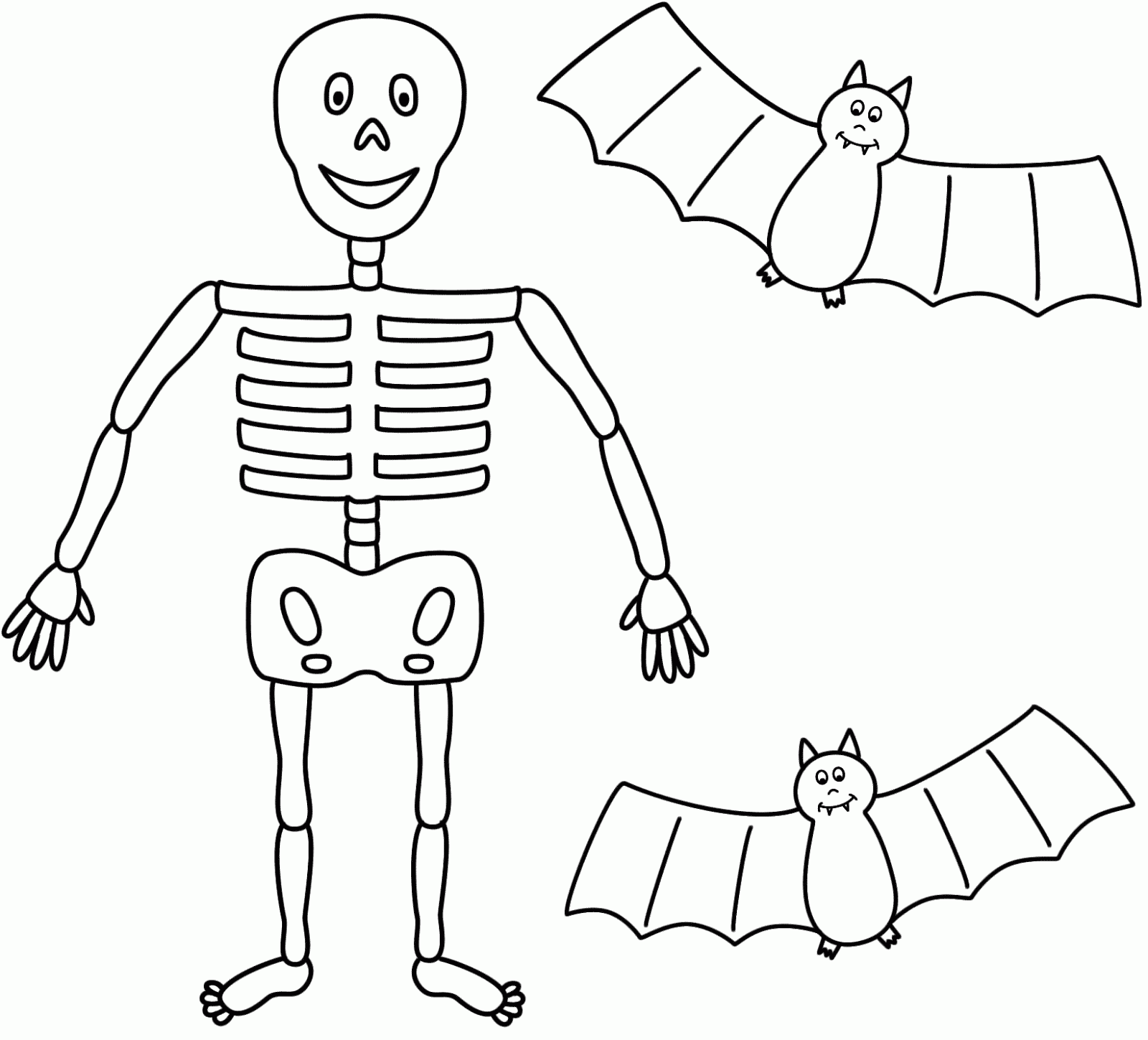 Skeleton Drawing For Kids - Gallery
