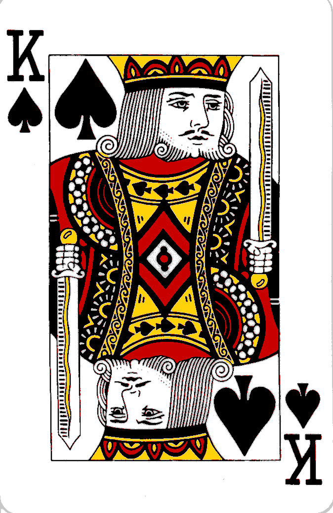 Courts on playing cards