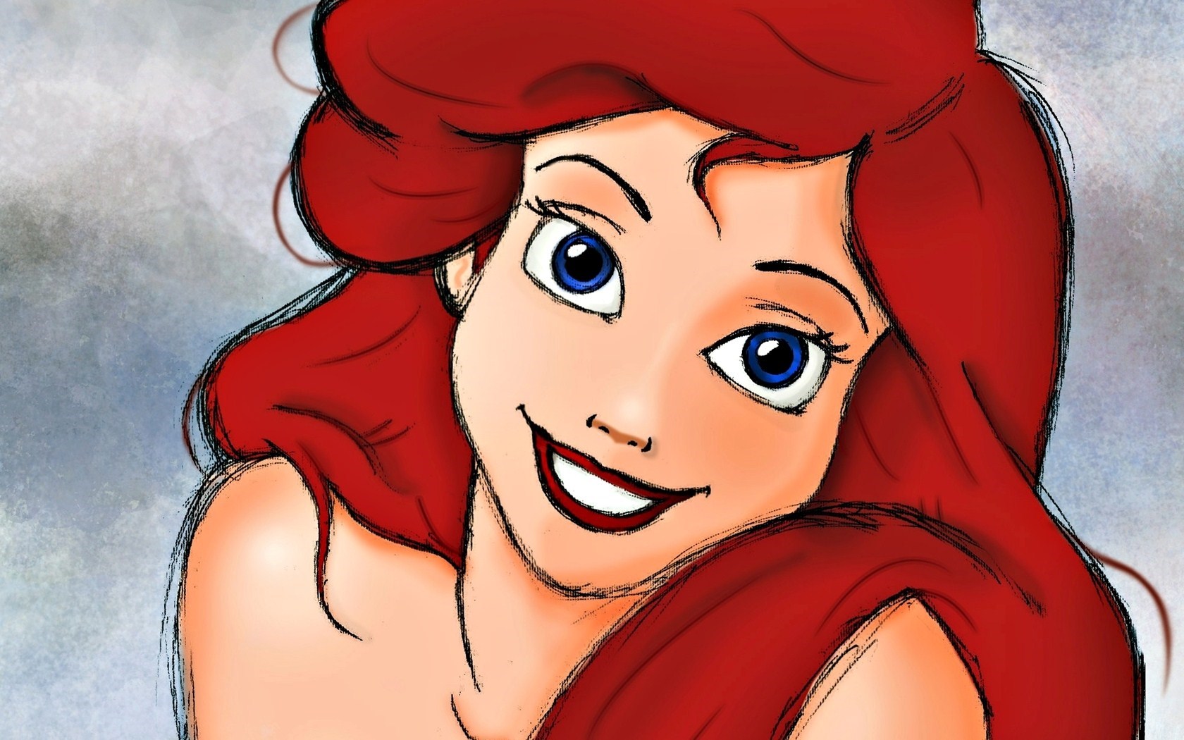 Mermaid Girl Drawing | DrawingSomeone.com