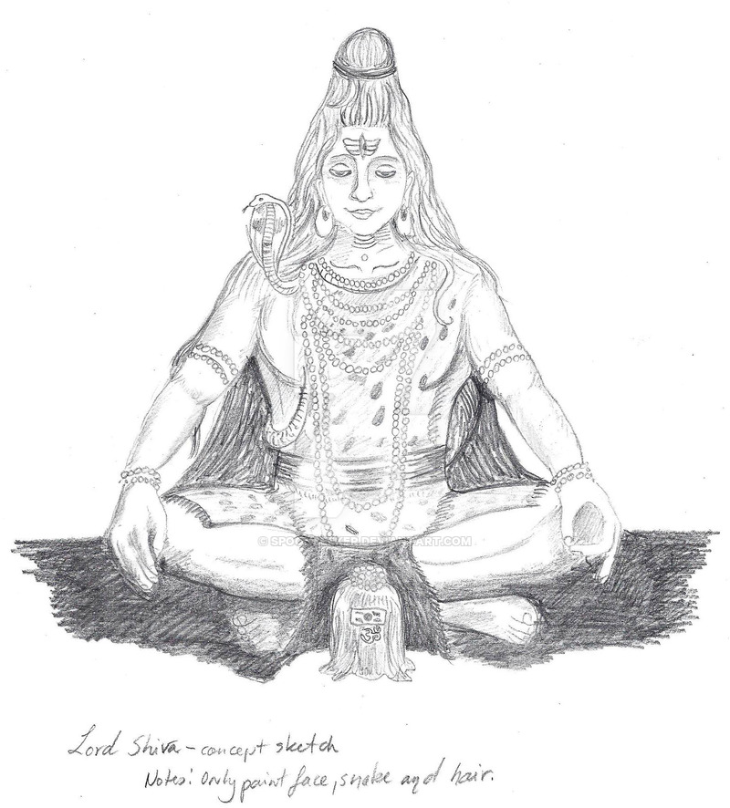 Lord Shiva Sketch by SpoonSeeker on DeviantArt