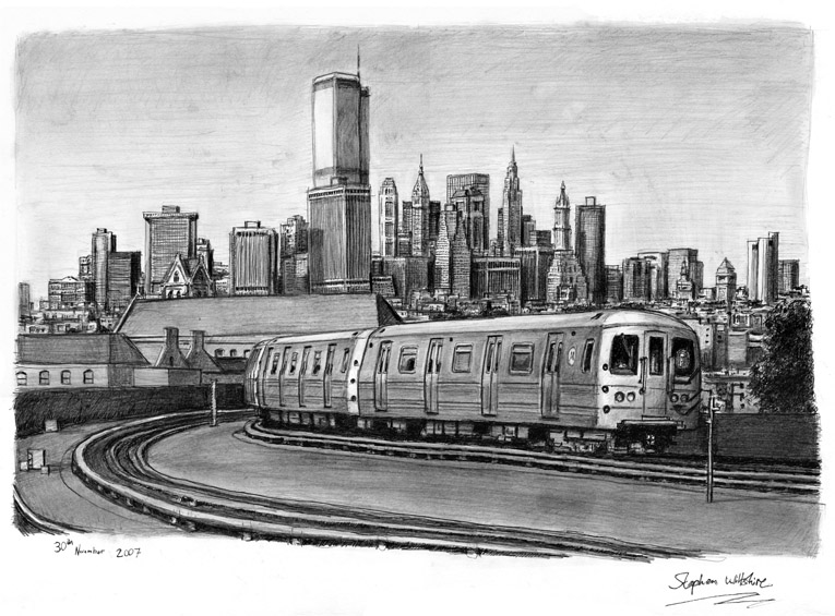 New York Subway Train - Original drawings, prints and limited ...