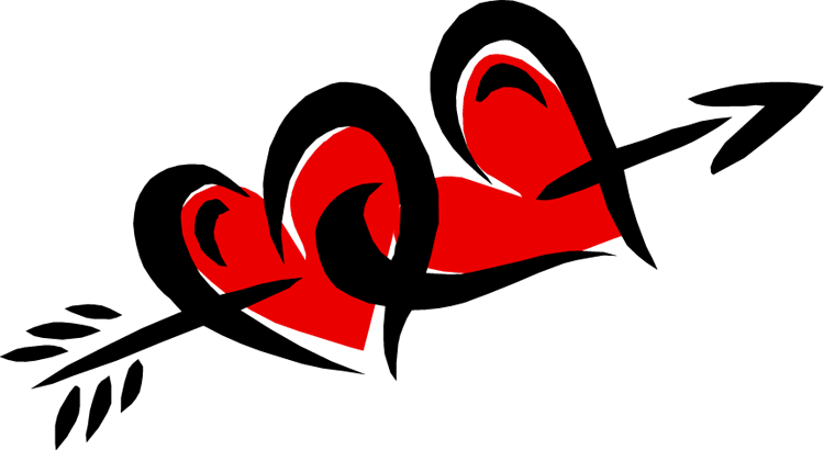 Heart With Arrow Clip Art - ClipArt Best
