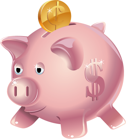ClipArtFort: Objects » Household Objects » Piggy bank