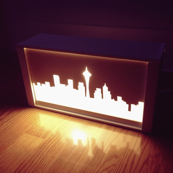 Seattle Skyline Lamp on Behance