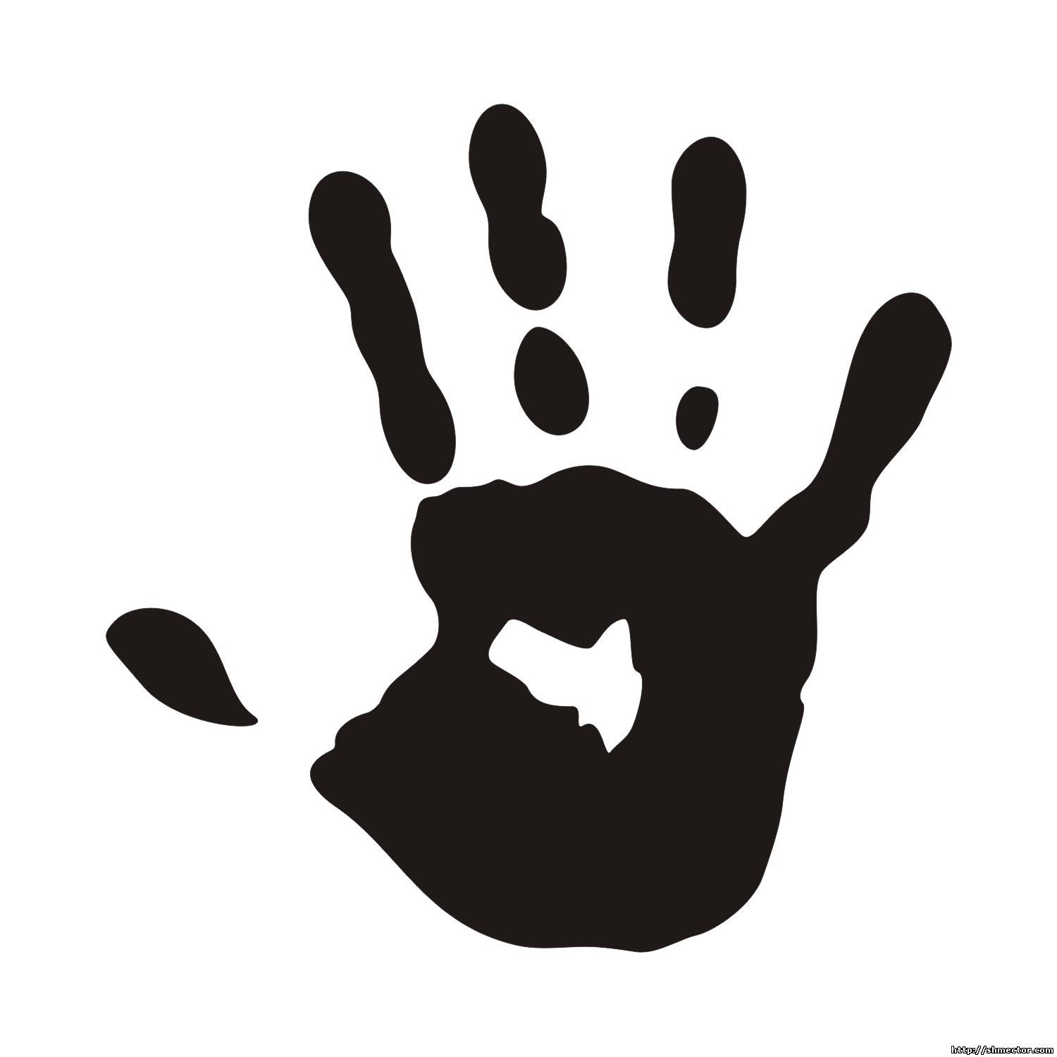 Handprint And Illustration Vector Eps Pictures Clipart - Free Clip ...