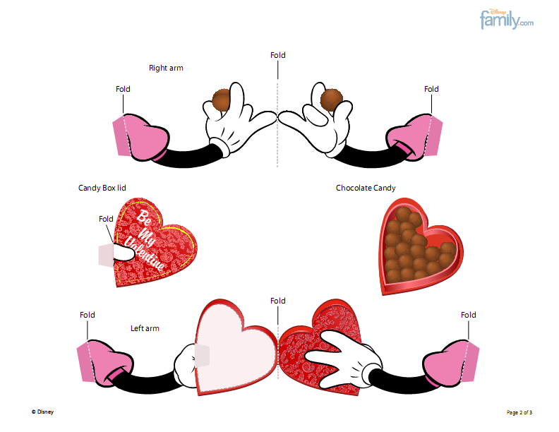 Caja de Minnie Mouse Día de San Valentín con caramelos | Art Attack