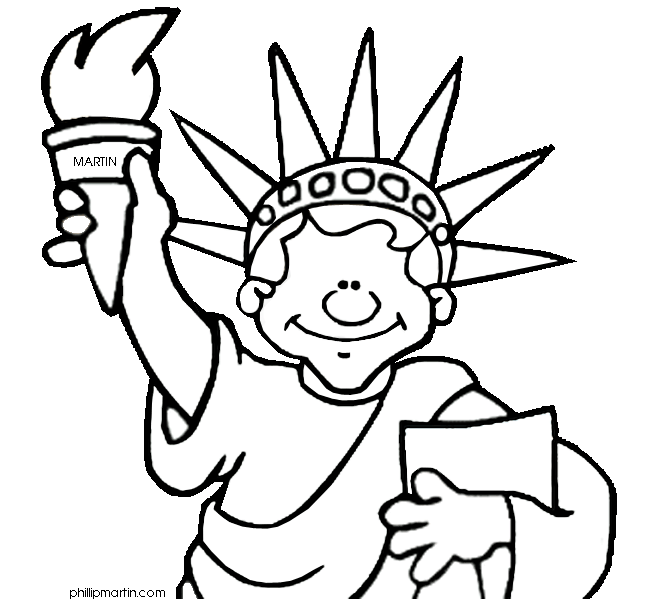 Free United States Clip Art by Phillip Martin, Statue of Liberty ...