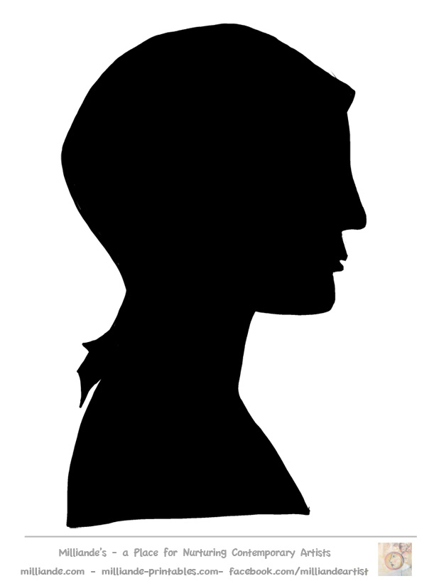 Female Face Silhouette Template,Face Silhouette Collection of ...