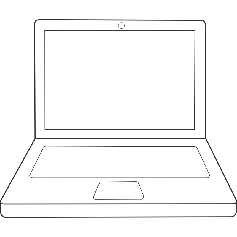 Clipart - ordinateur portable / laptop