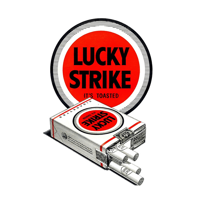 Vintage Lucky Strike Logo" Tote Bags by TruthtoFiction | Redbubble