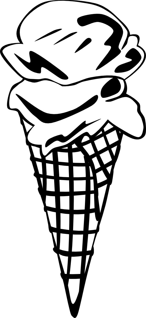 clipartist.net » Clip Art » gerald g ice cream cones ff menu 1 SVG