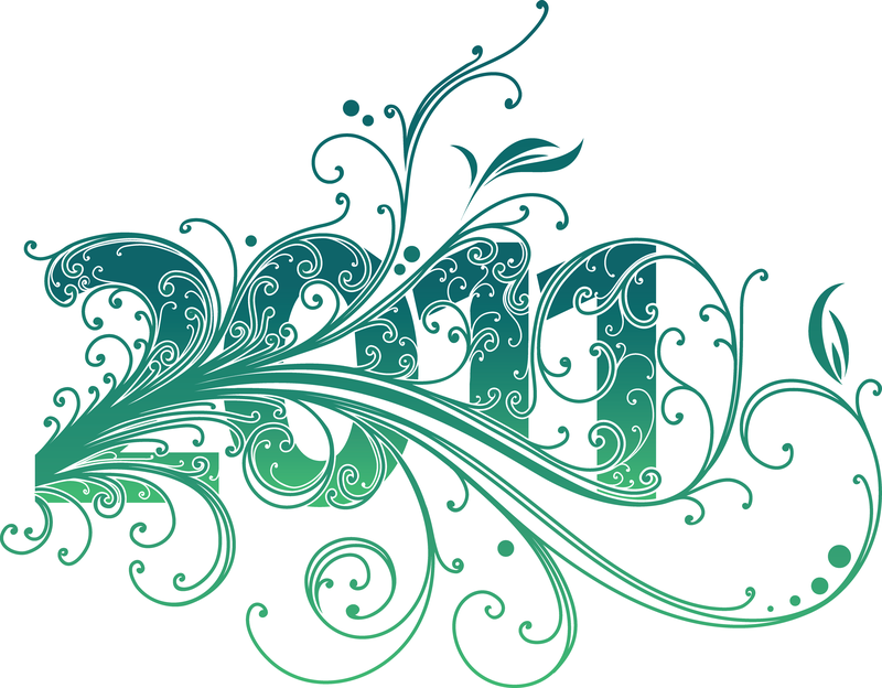 2011 New Year Swirl Design Vector Graphic - Free Vector Download ...