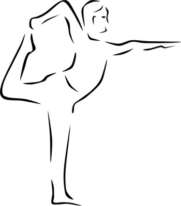 Stylized Yoga Person clip art - Download free Other vectors