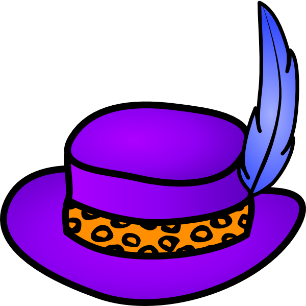 Pimp Hat clip art - vector clip art online, royalty free & public ...