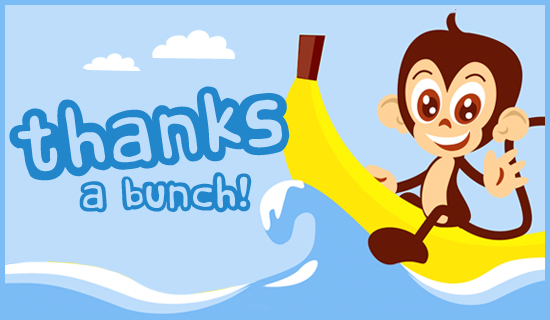 Free Thanks A Bunch eCard - eMail Free Personalized Thank You ...