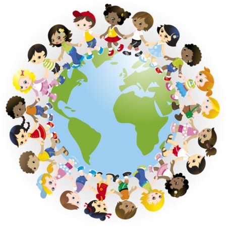 Friends Holding Hands Around The World | Clipart Panda - Free ...