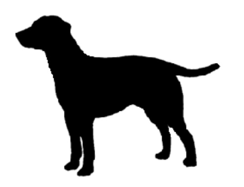 Lab Silhouette | BLACK DOG ANTIQUES | Pinterest