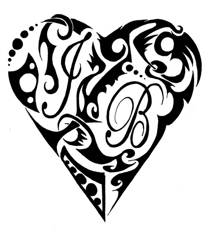 Tribal Heart by LinkGilbs on DeviantArt