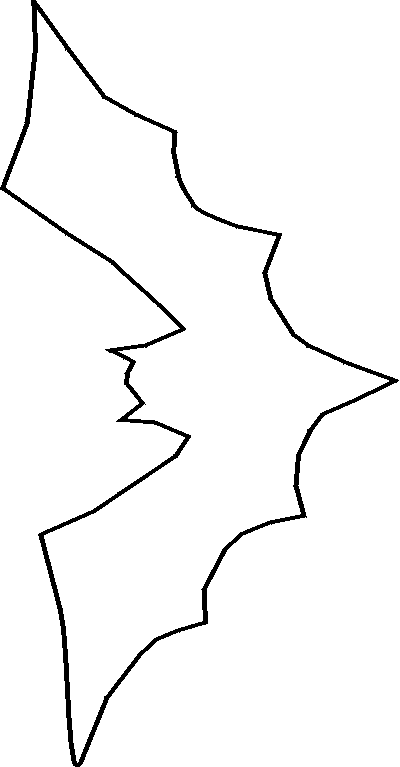 Free Halloween Stencil: Bat