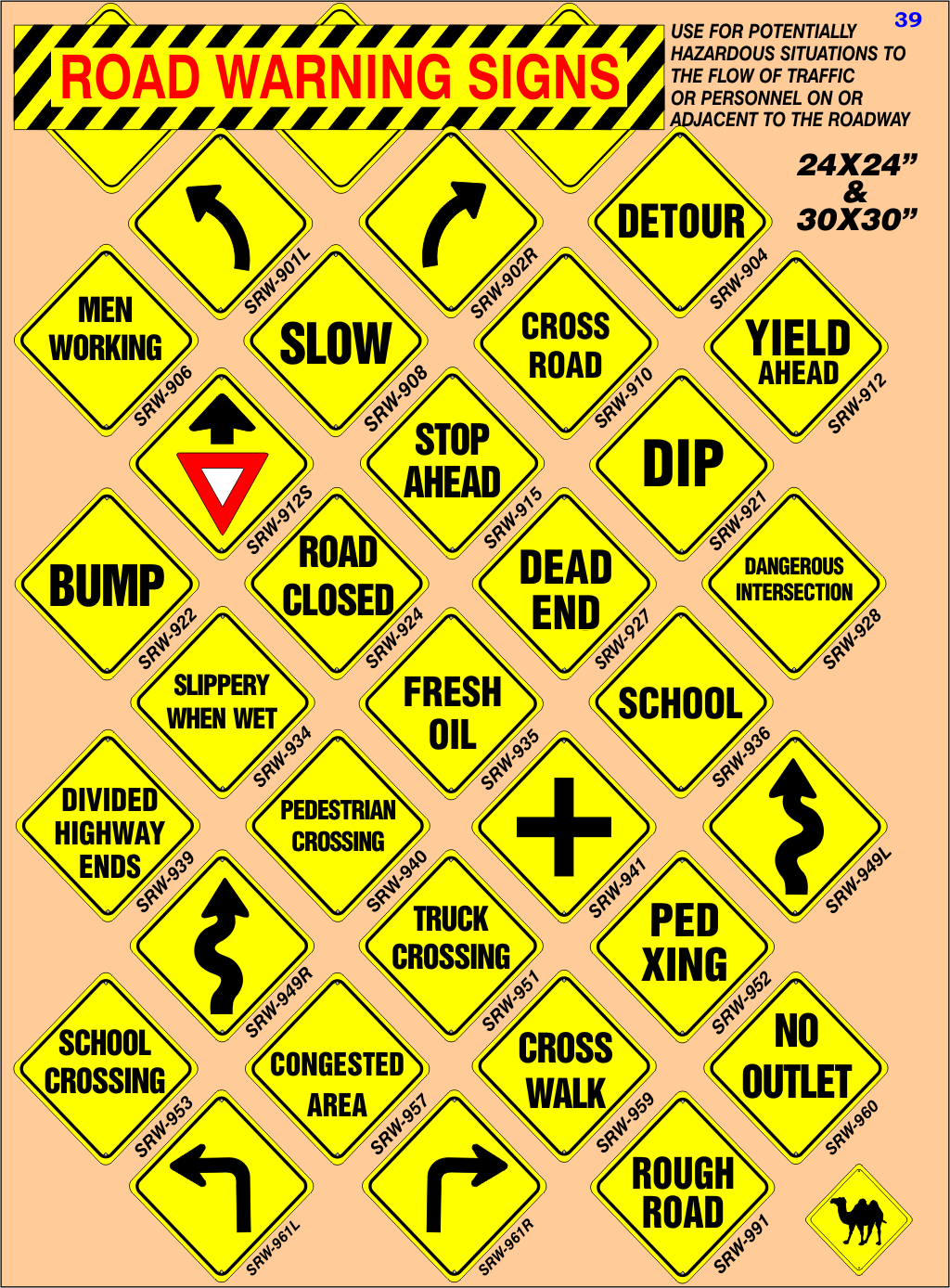 Road Warning Signs
