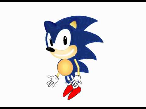 Flash - Animation, Walk Cycle with Sonic - YouTube