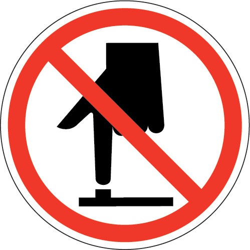 Do Not Touch (ISO Prohibition Symbol)
