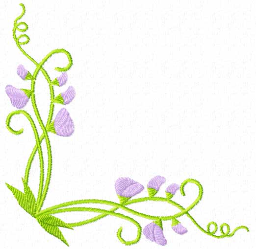 Sweet Pea Flowers 12 Machine Embroidery Designs Set | eBay