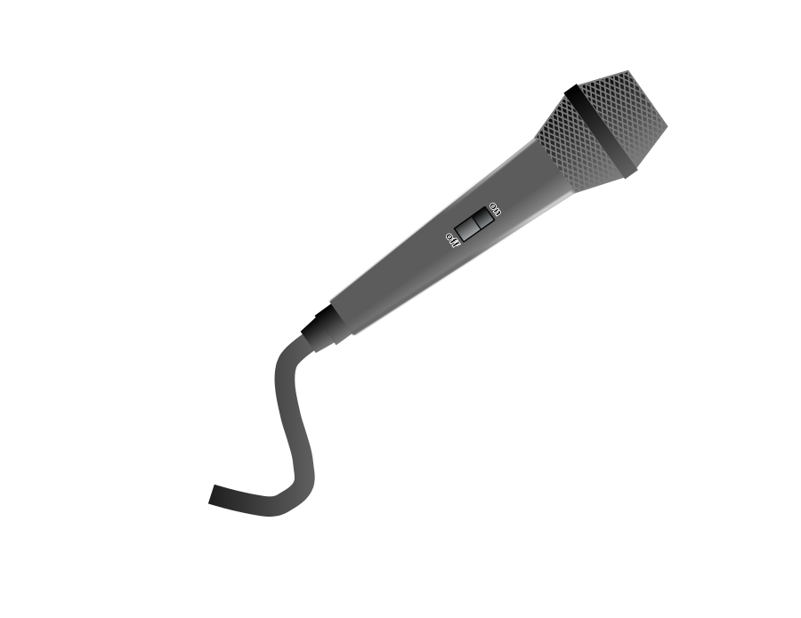 Microphone 3d SVG Vector file, vector clip art svg file