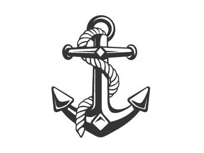 Dribbble - Anchor with rope by Mark Bauer