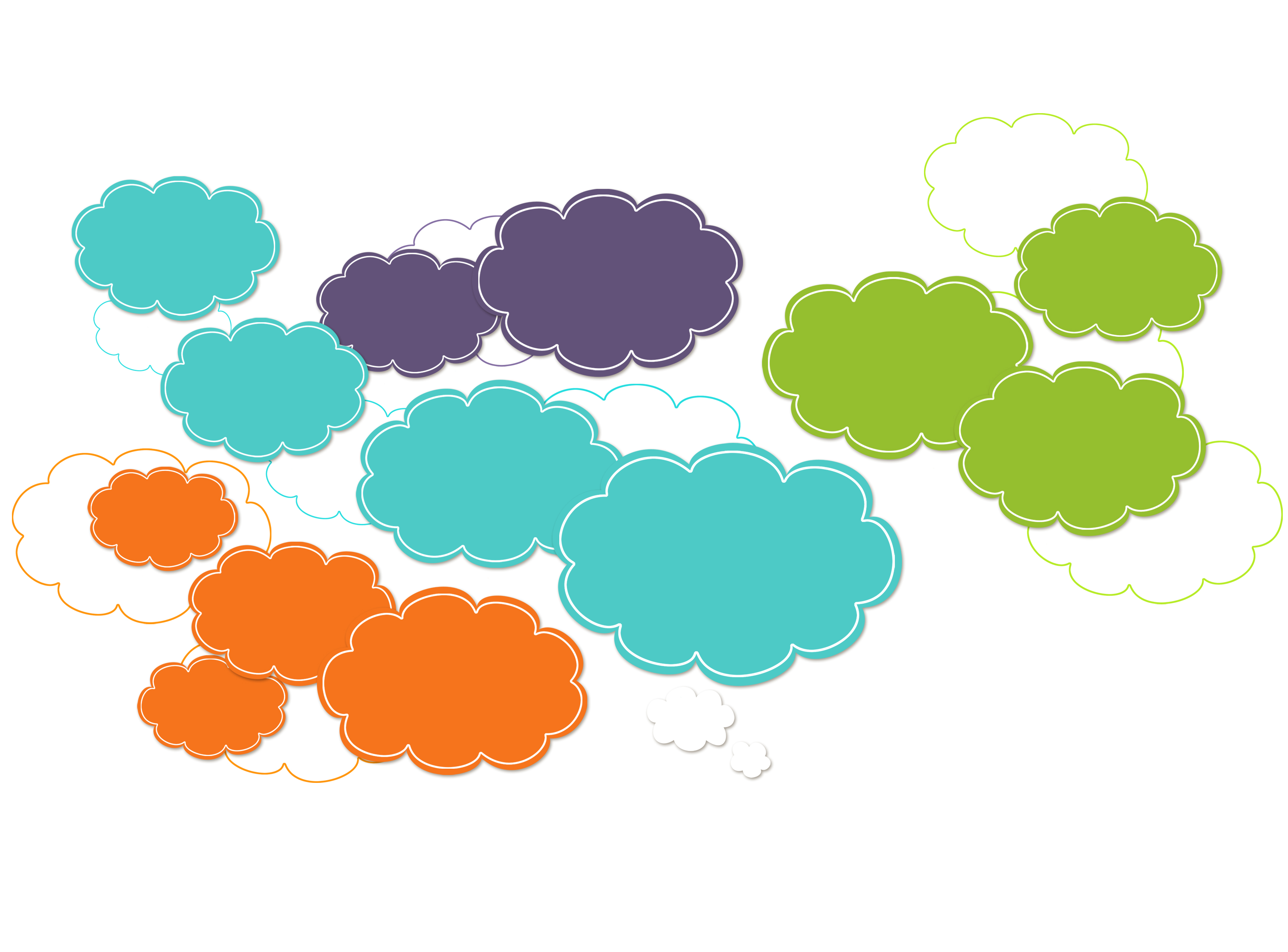 Thought Bubble Template Clipart - Free Clip Art Images