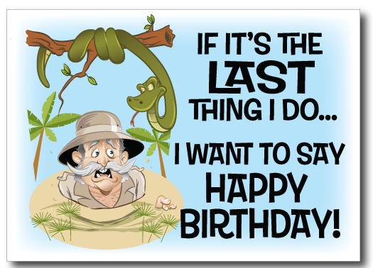 Cartoon Birthday Postcard [PC80154] : Harrison Greetings, Business ...