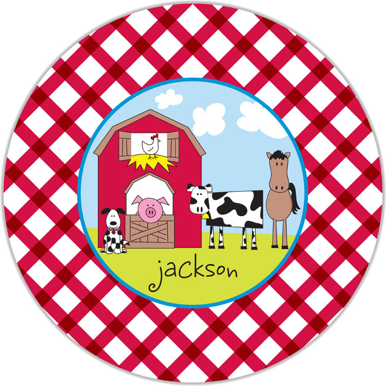 Farm Yard Melamine Plate | Mommy & Company