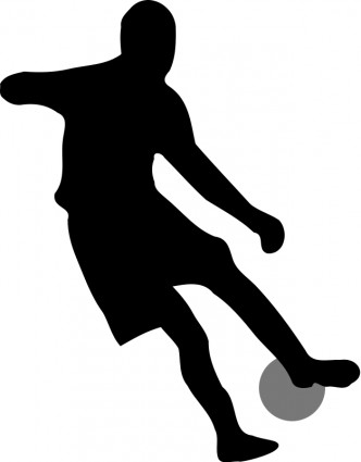 Soccer player silhouette Vector clip art - Free vector for free ...