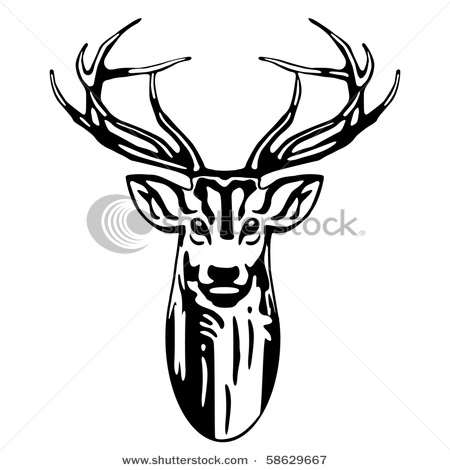 Deer Head Clipart Black And White | Clipart Panda - Free Clipart ...
